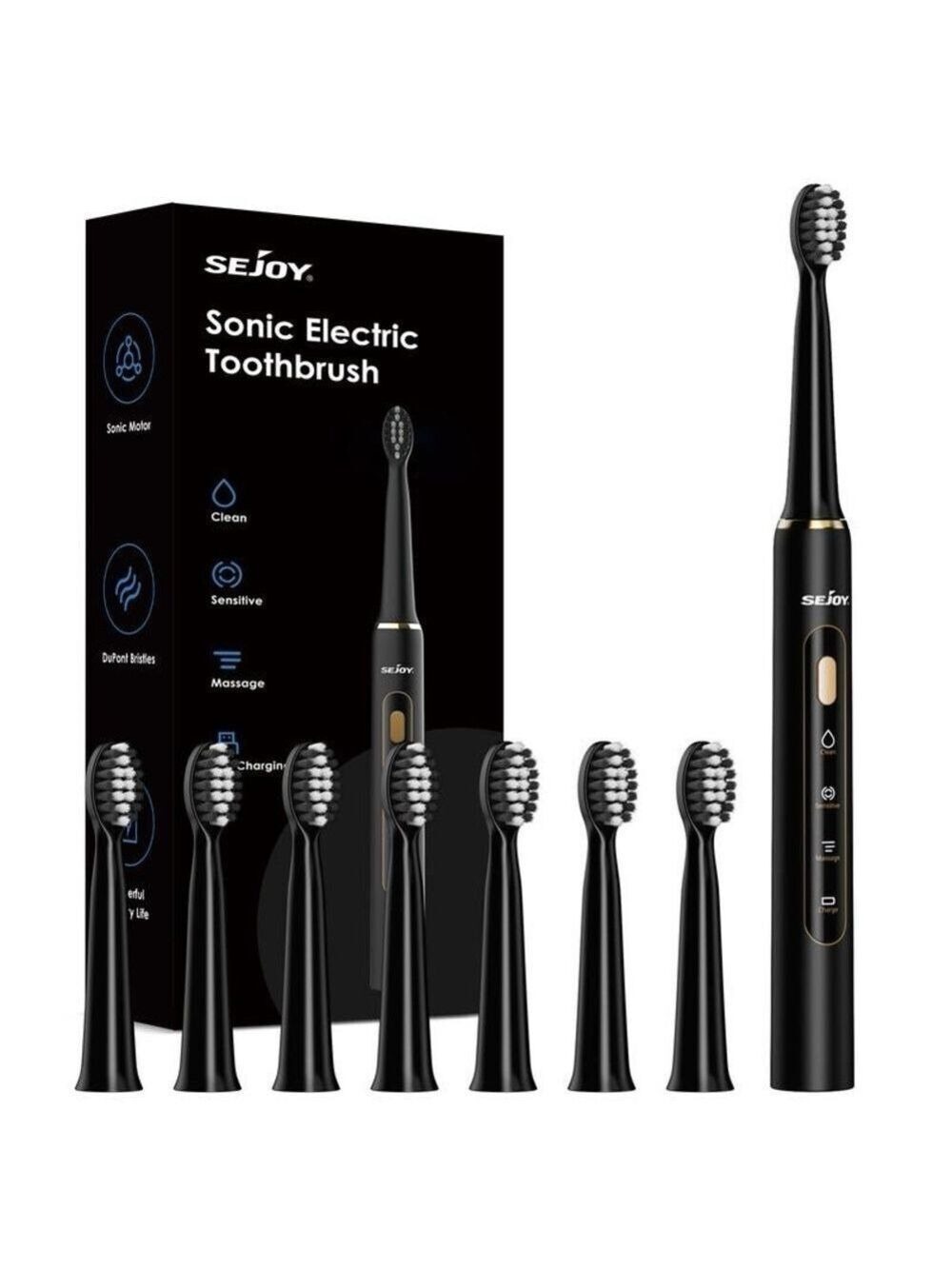 Sejoy Black Sonic Electric Toothbrush